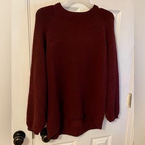 Nine West Burgundy Sweater